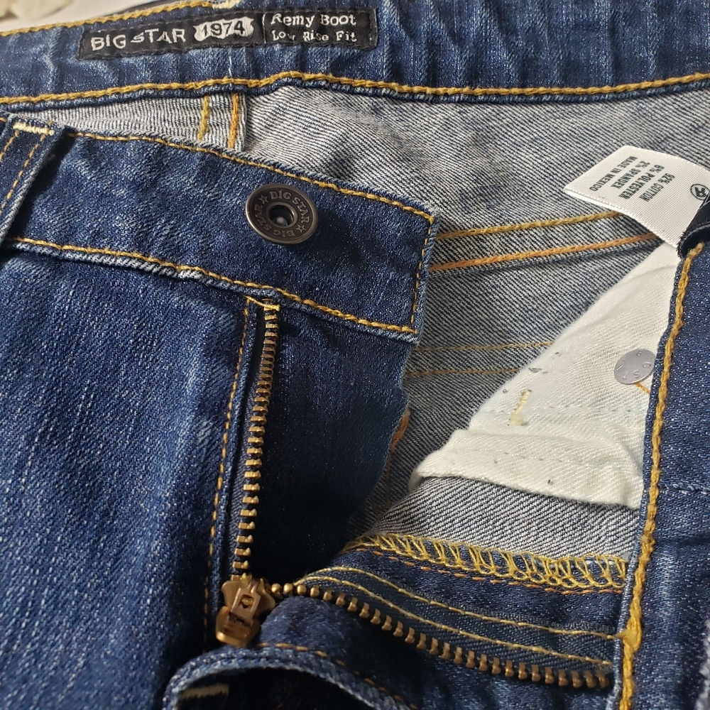 Big Star 1974 NWT Sz 26R Remy Boot Low Rise Jeans - Picture 5 of 16